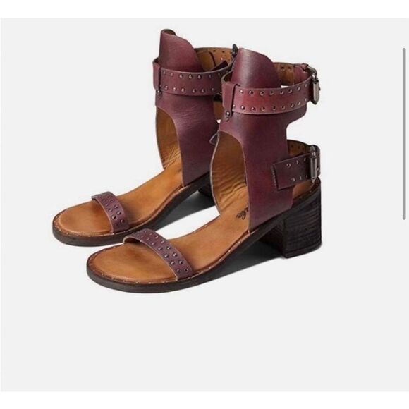 New Free  People Happiness Heeled Sandals Size 39.5 - Picture 5 of 9